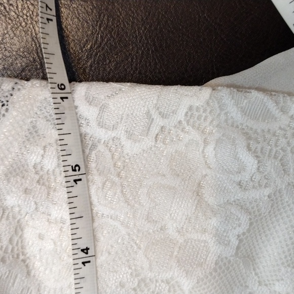 White Evening Dress Night Gown - Picture 13 of 14